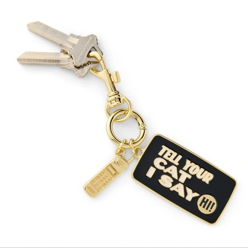 The Cuddle Collab Tell your Cat I say Hi Keychain NWT